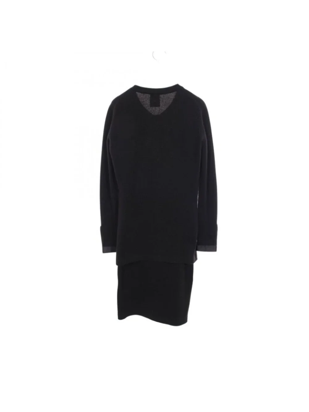 Chanel Set CC Logo Button Cardigan Skirt Knit Set